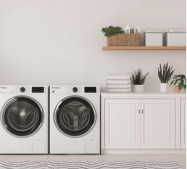 Laundry cabinets at Raby Home Solutions