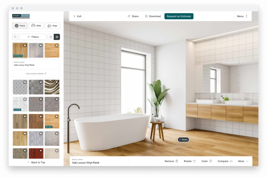 Flooring visualizer
